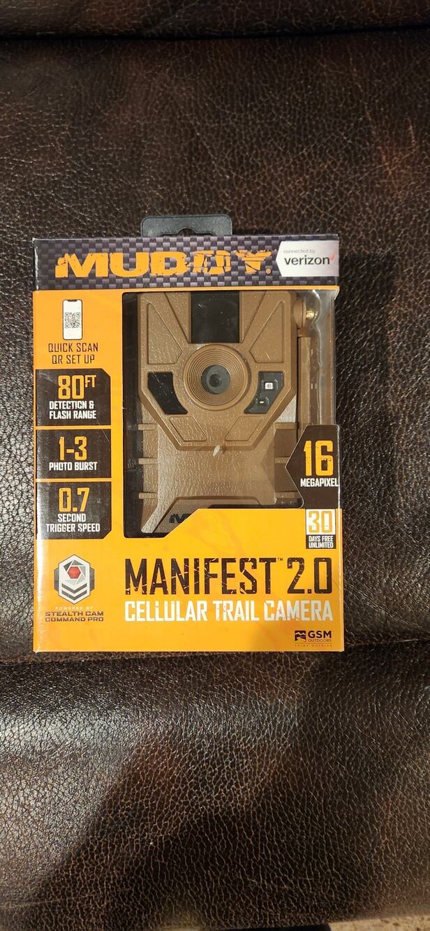 Muddy Manifest 2.0 Cellular Trail Camera Verizon 16MP Hunting Game Cam NEW